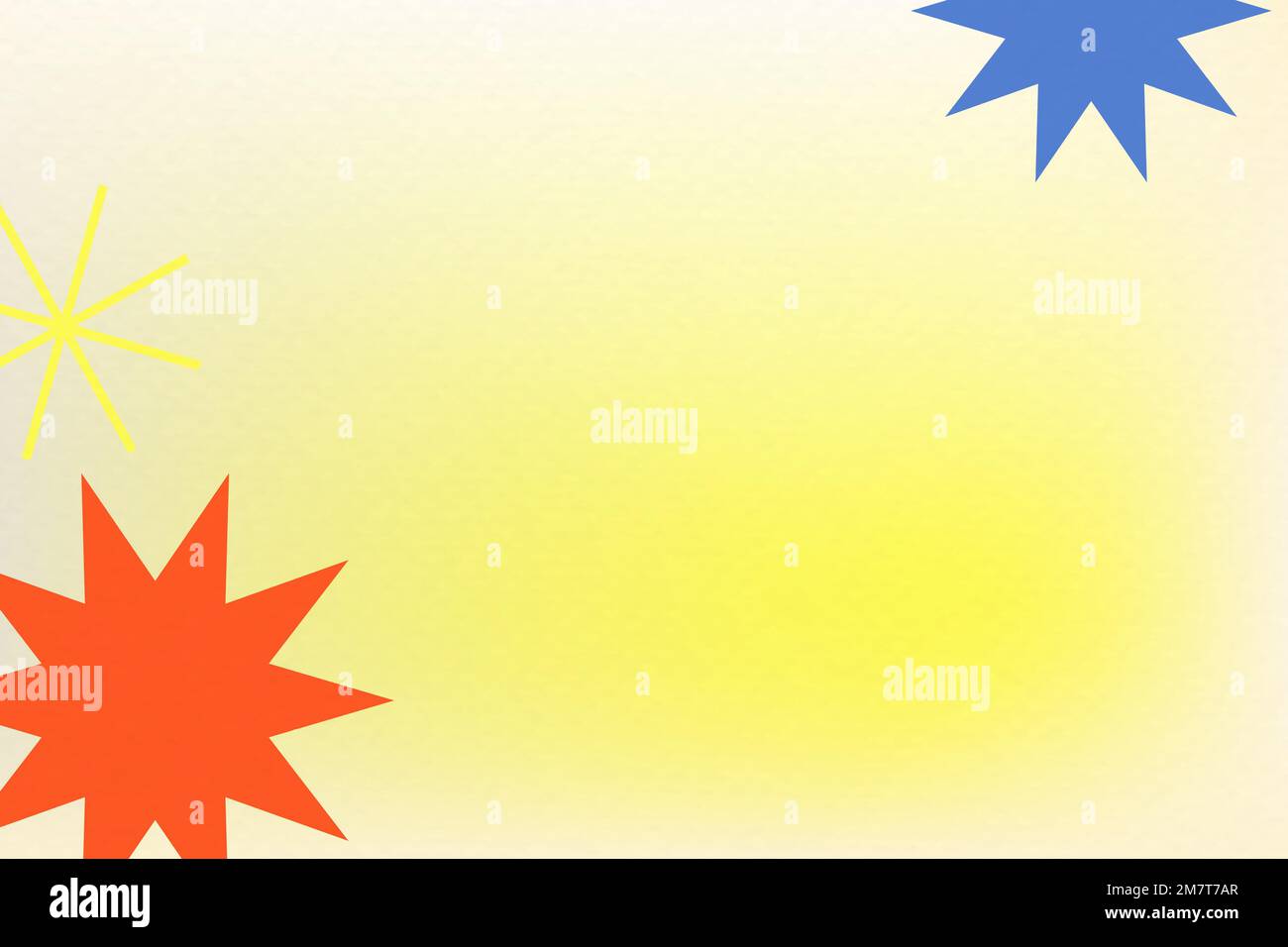 Abstract memphis yellow background vector gradient with geometric shapes Stock Vector