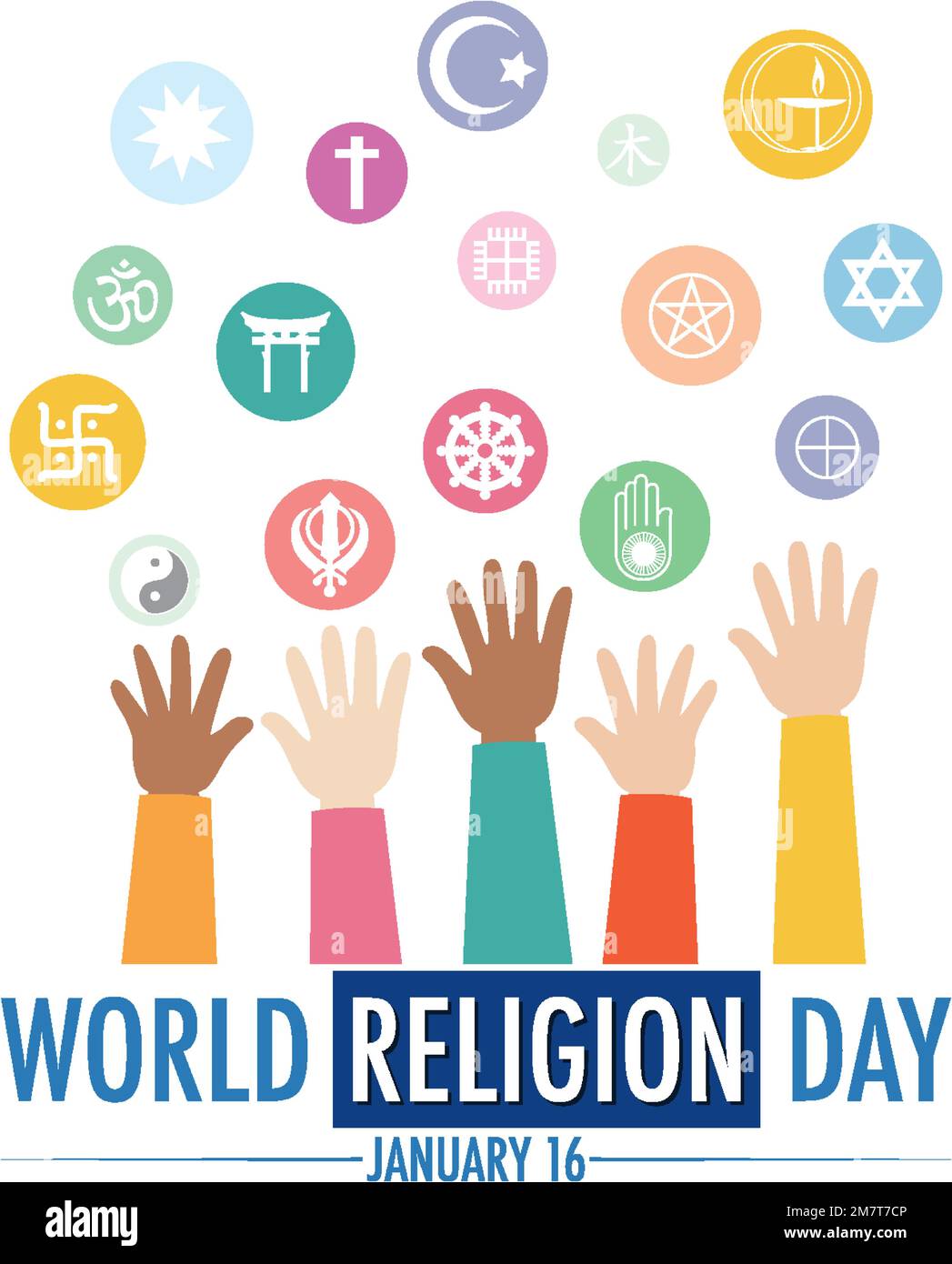 World Religion Day Banner Design illustration Stock Vector Image & Art