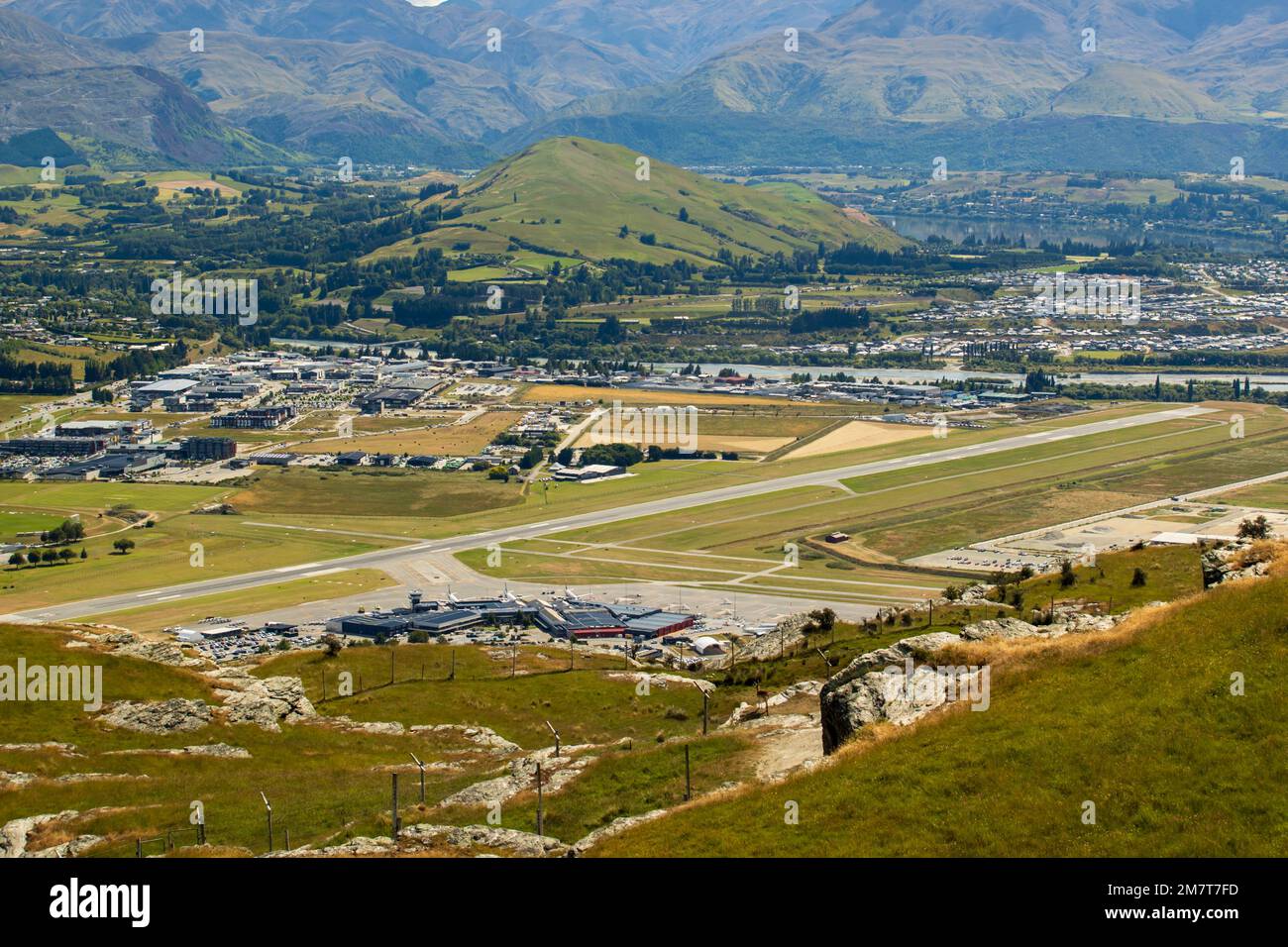 Queenstown Airport, New Zealand, Monday, December 26, 2022. Stock Photo