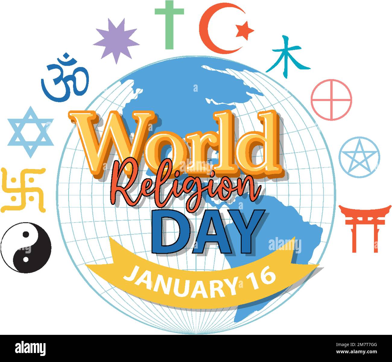 World religion day banner design illustration Stock Vector Image & Art ...