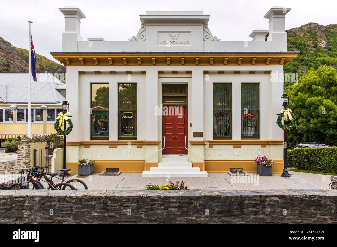 Lakes District Museum, former Bank, Arrowtown, New Zealand, Tuesday, December 27, 2022. Stock Photo