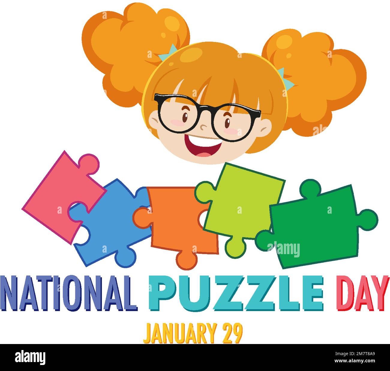 National Puzzle Day Banner Illustration Stock Vector Image And Art Alamy 1772