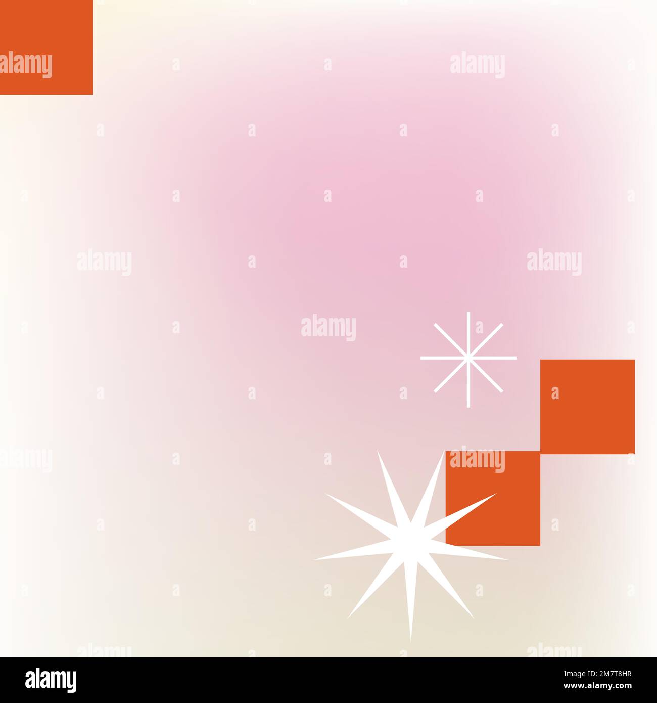 Abstract memphis pink background vector gradient with geometric shapes Stock Vector