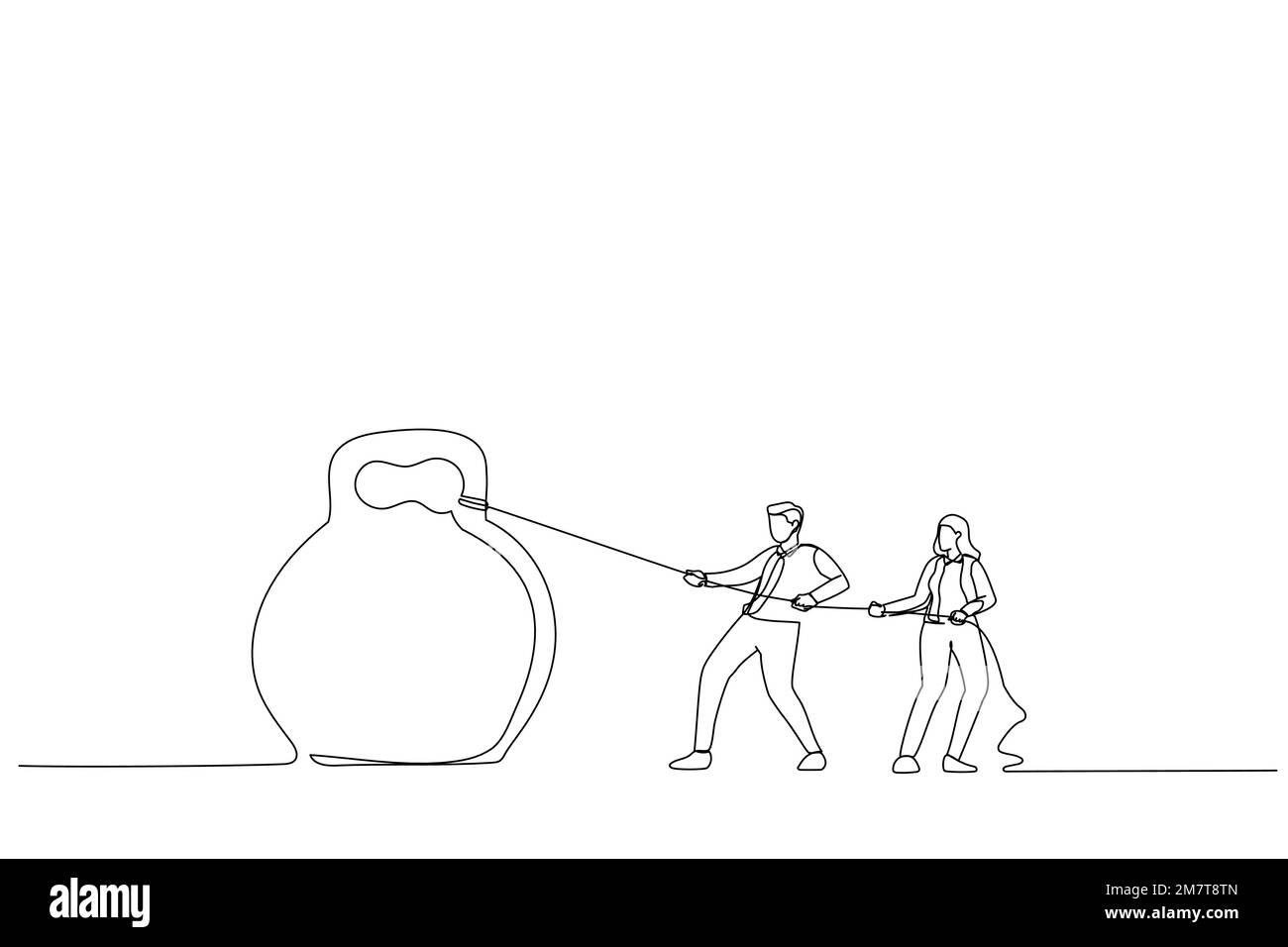 Carry heavy load shoulders Stock Vector Images Alamy