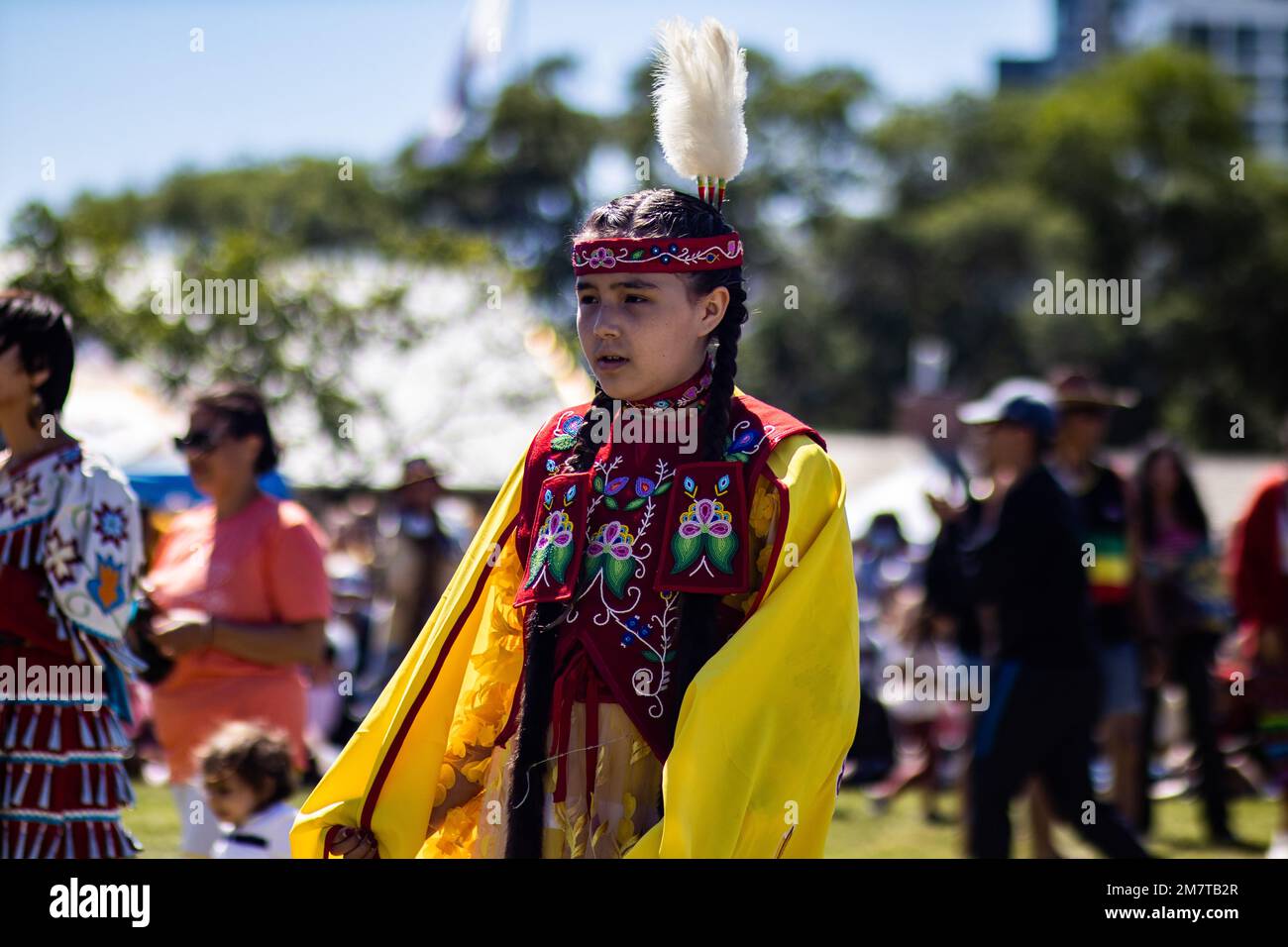 First Nation People of Canada Festival Stock Photo