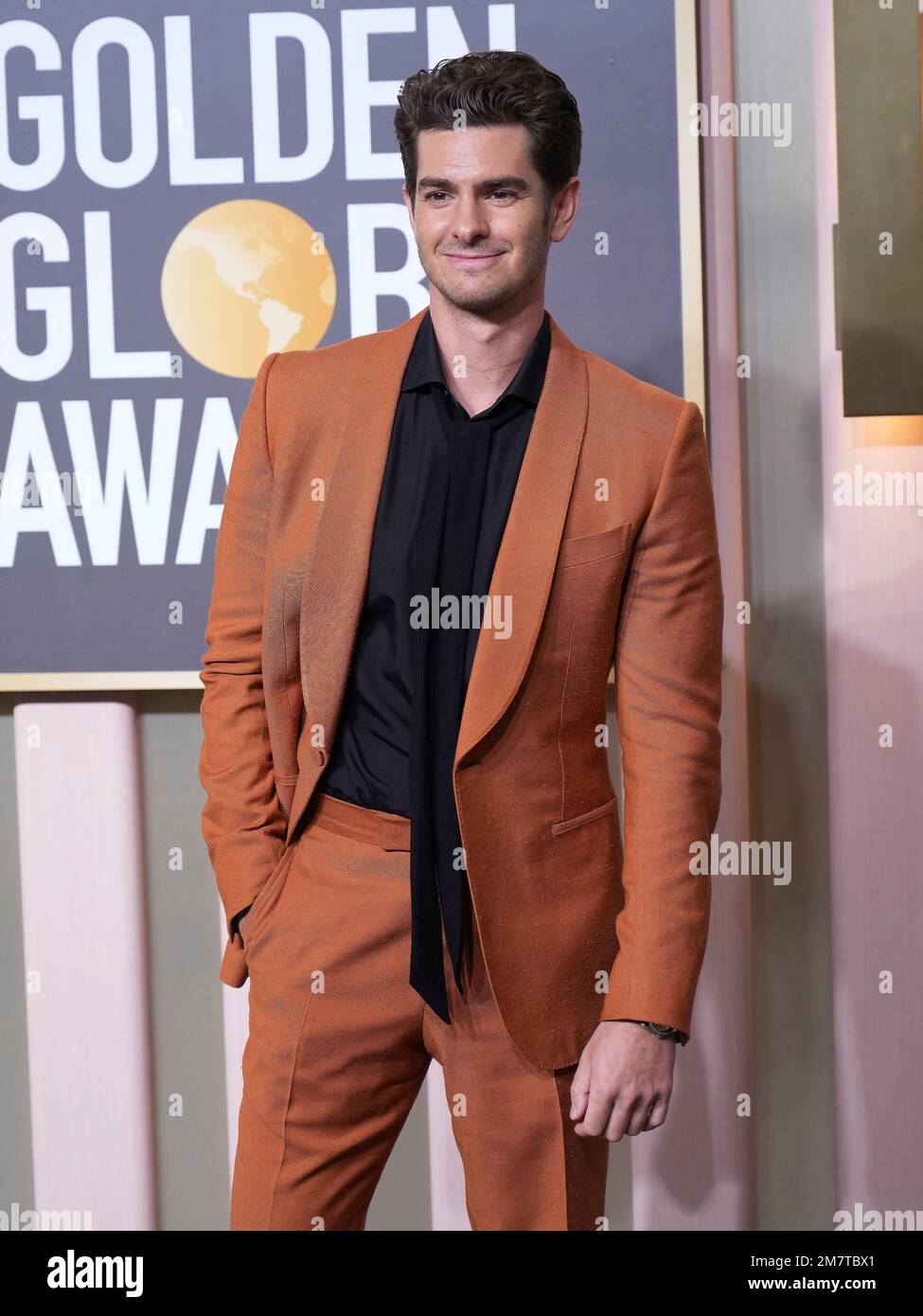 Los Angeles, USA. 10th Jan, 2023. Andrew Garfield arrives at the 80th