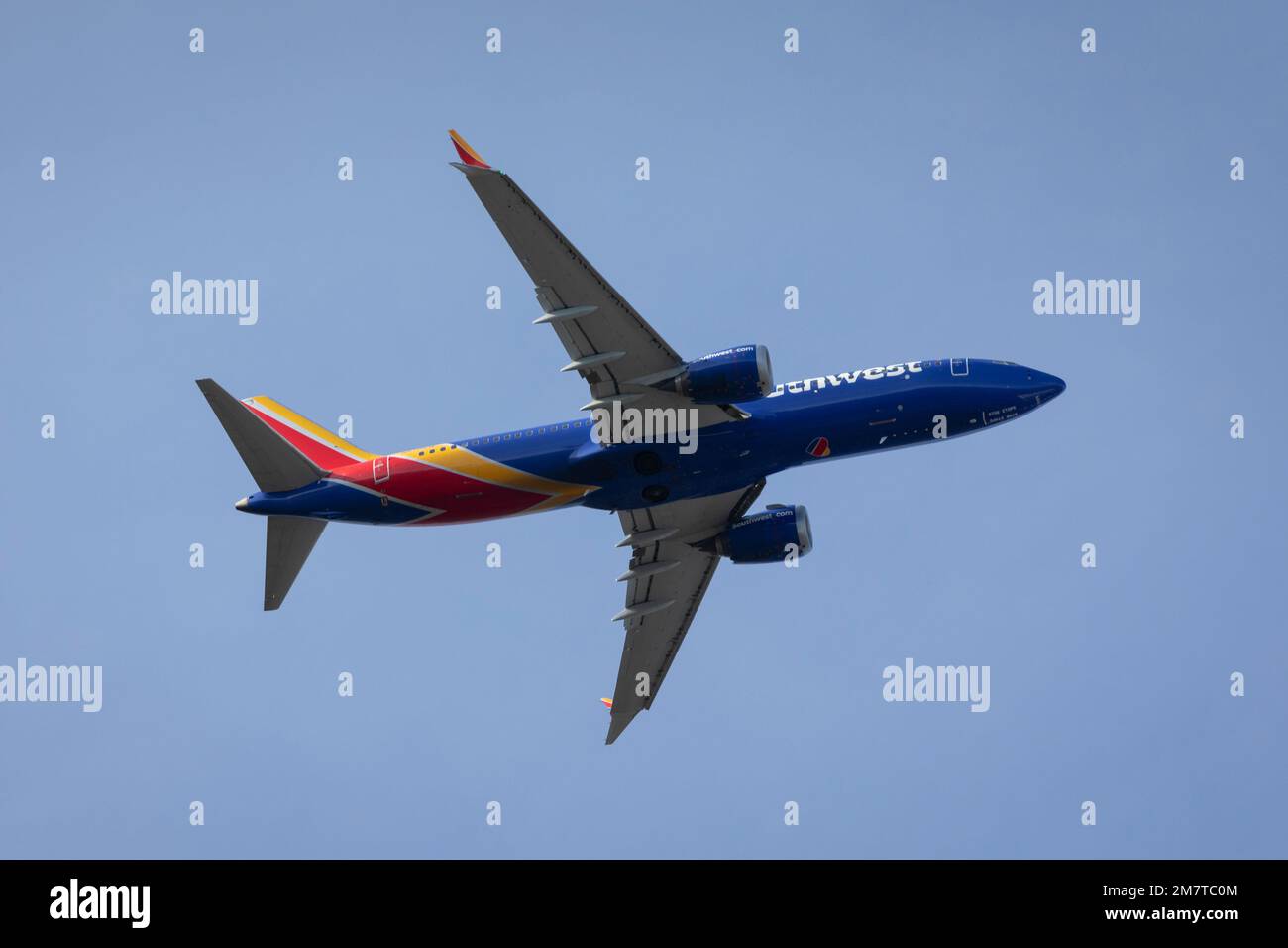 SeaTac, Washington, USA. 10th January, 2023. A Southwest Airlines 737