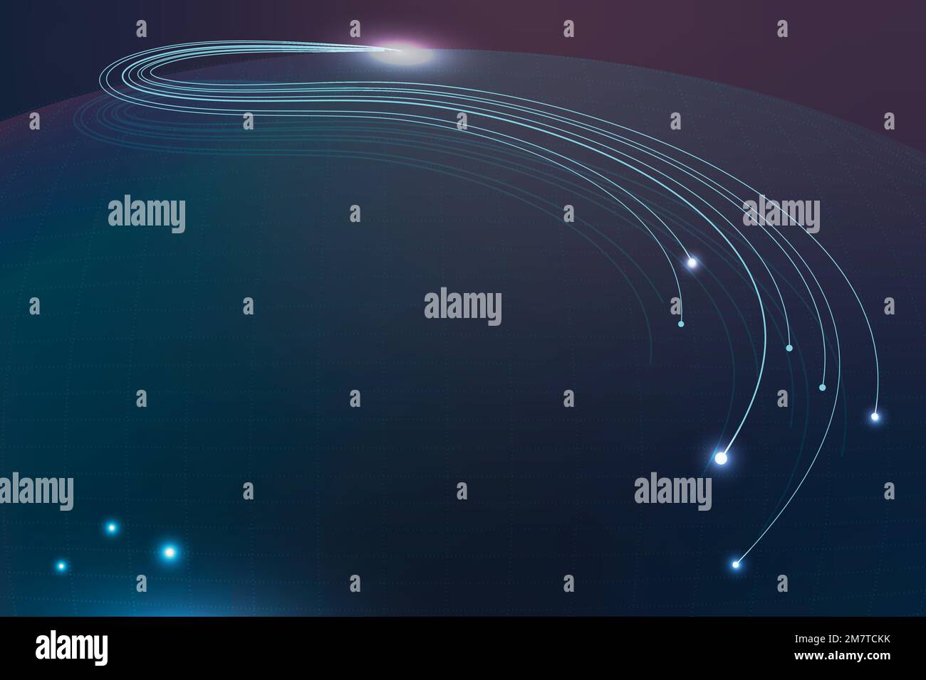 Technology background vector with abstract wireframe in blue tone Stock Vector