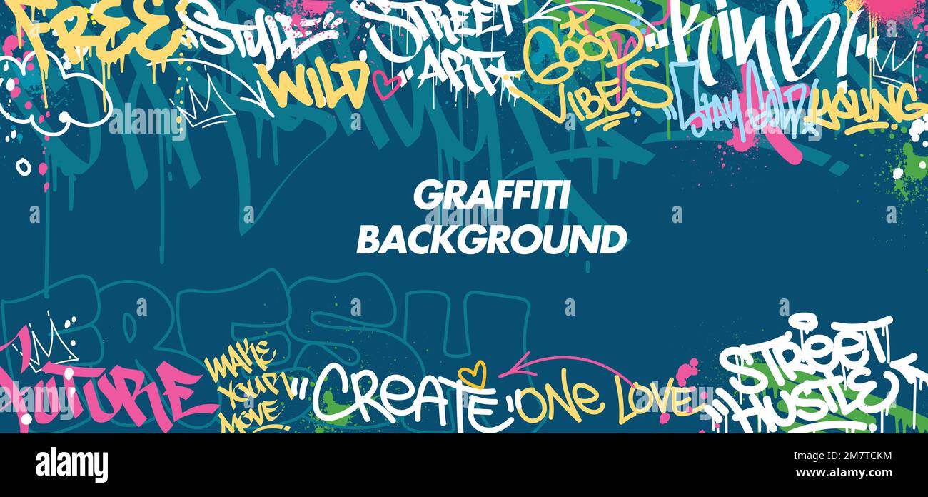 Graffiti vector art wallpaper hi-res stock photography and images - Page 5  - Alamy