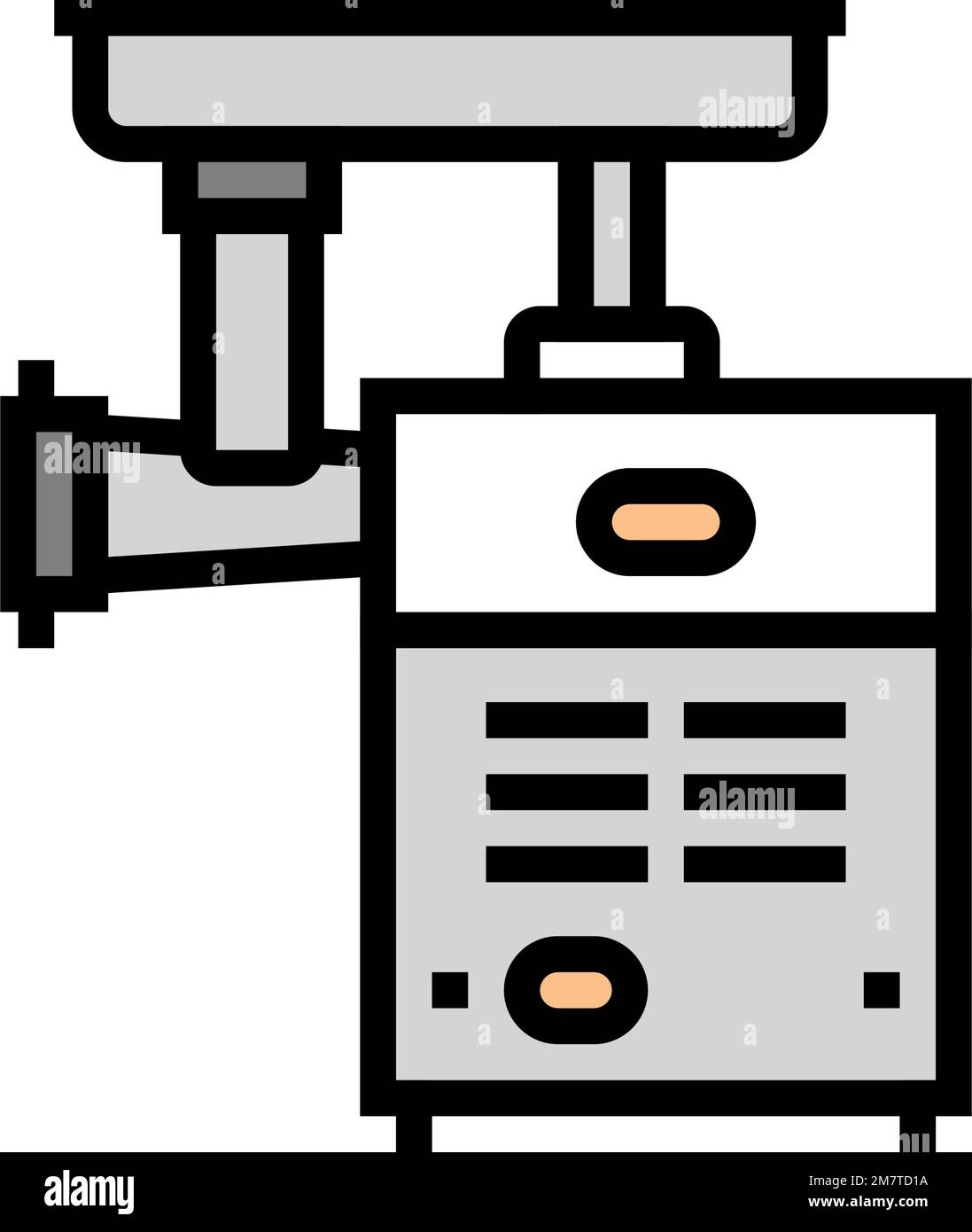 meat grinder chopper color icon vector illustration Stock Vector Image ...