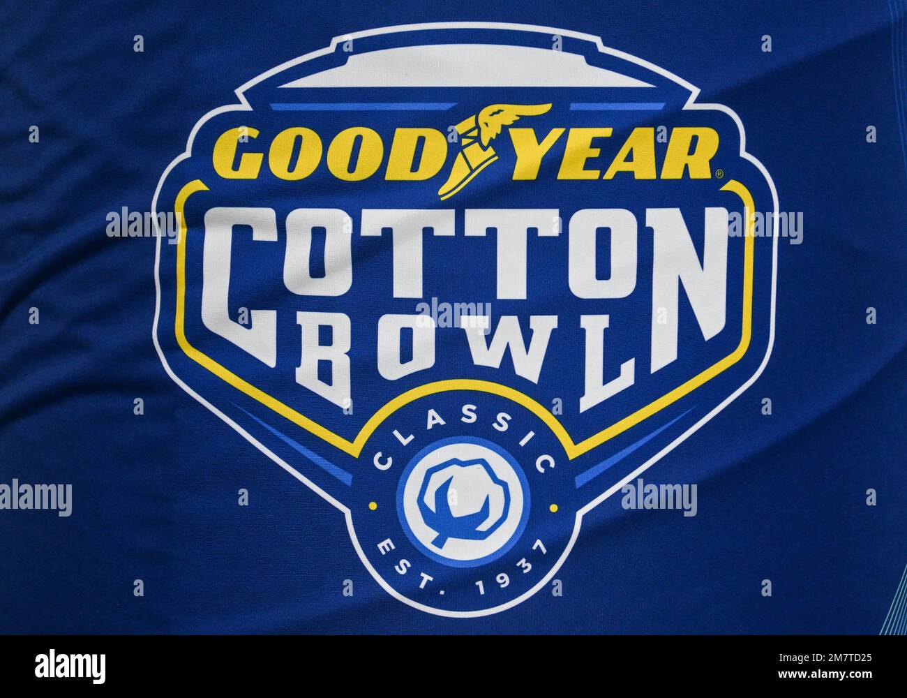 January 2 2023 Cotton Bowl Logo on the goal post before the NCAA