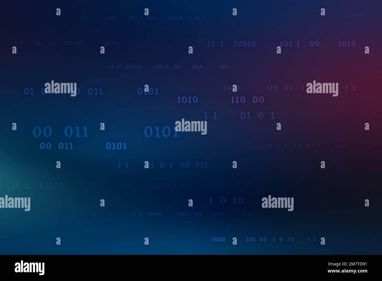 Binary code pattern vector on dark blue background Stock Vector Image ...