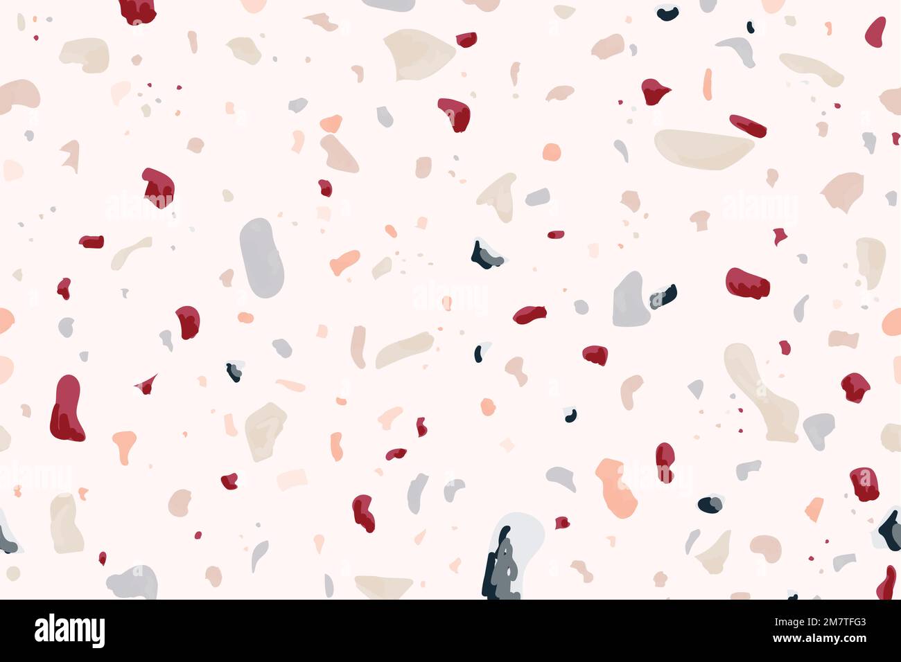 Pastel terrazzo abstract background vector seamless pattern Stock Vector