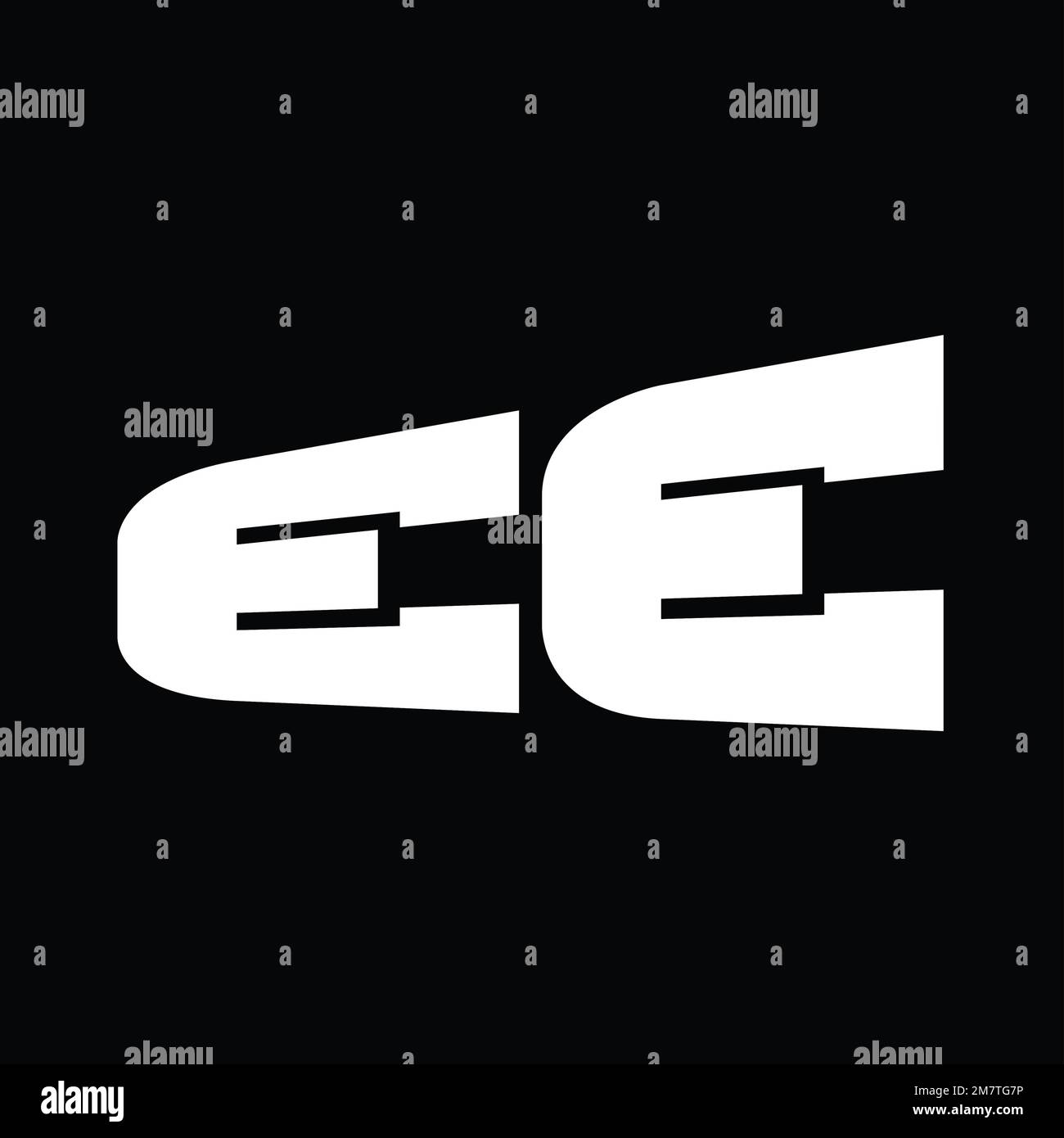 Logo monogram big alphabet vector images design template Stock Photo ...
