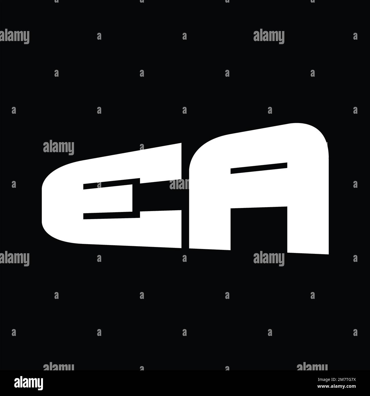Logo monogram big alphabet vector images design template Stock Photo ...