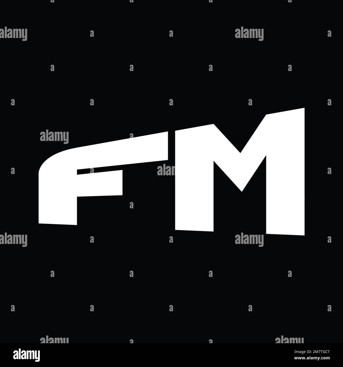 Logo monogram big alphabet vector images design template Stock Photo ...