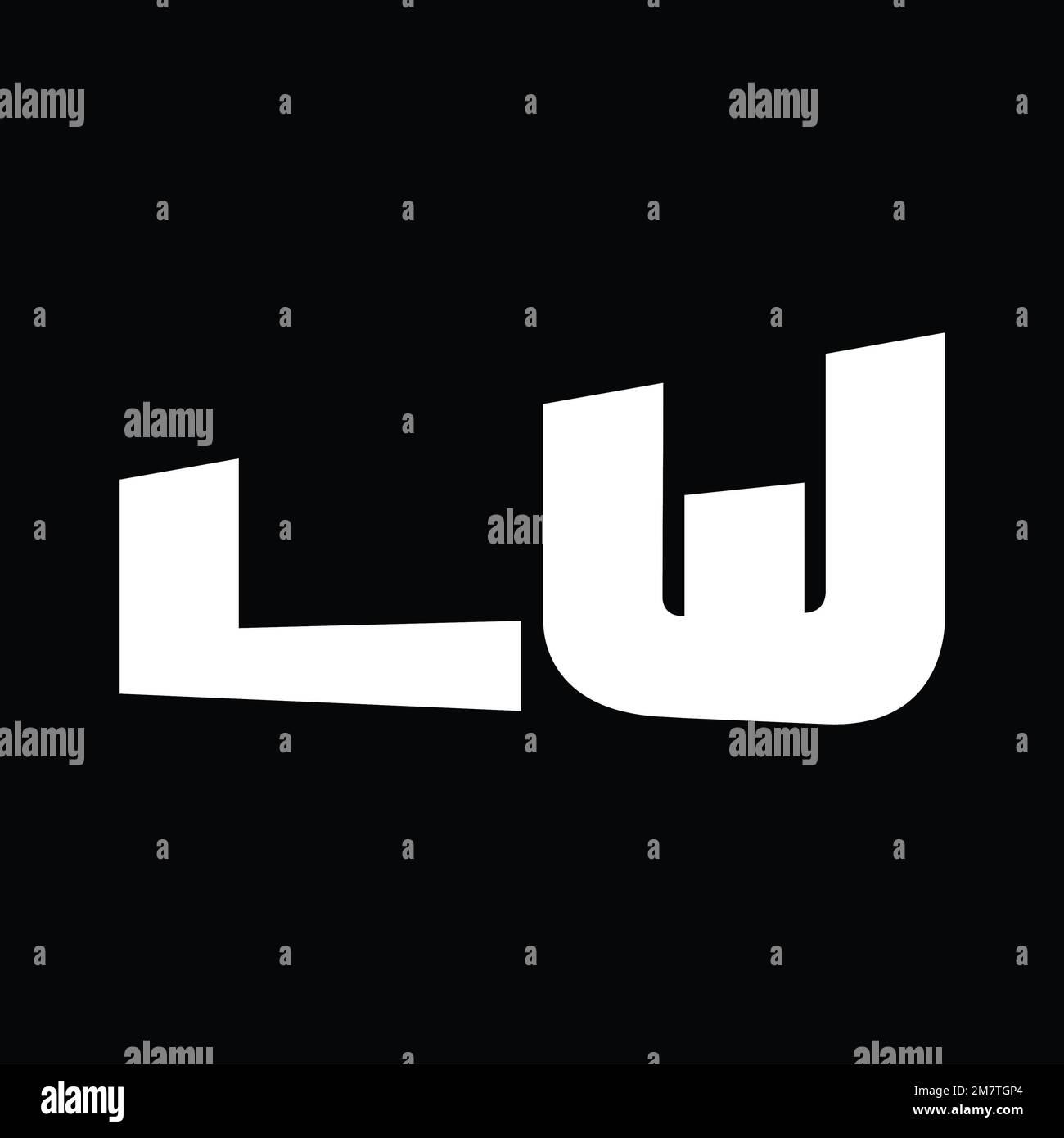 Logo monogram big alphabet vector images design template Stock Photo ...