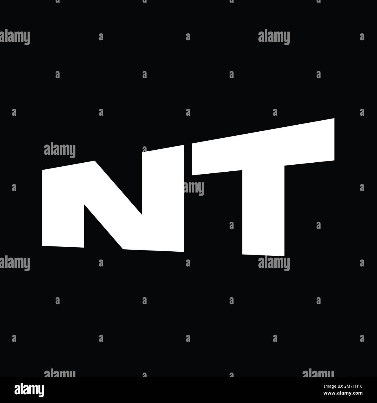 NT Logo monogram big alphabet vector images design template Stock Photo ...
