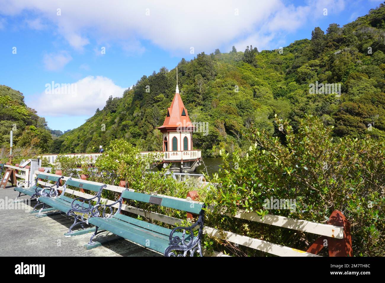 Karori Reservoir Tower at Zealandia in New Zealand’s Capital Wellington Stock Photo Alamy