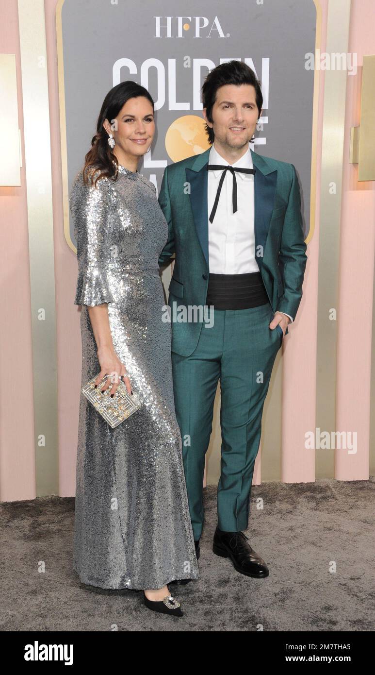 Beverly Hills, CA. 10th Jan, 2023. Naomi Scott, Adam Scott at arrivals