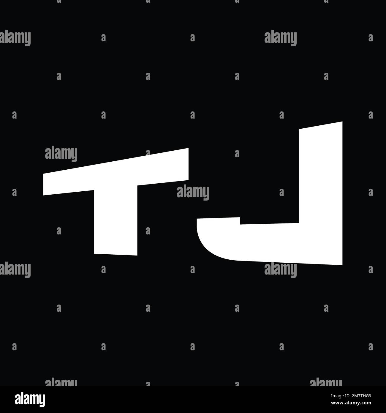 TJ Logo monogram big alphabet vector images design template Stock Photo