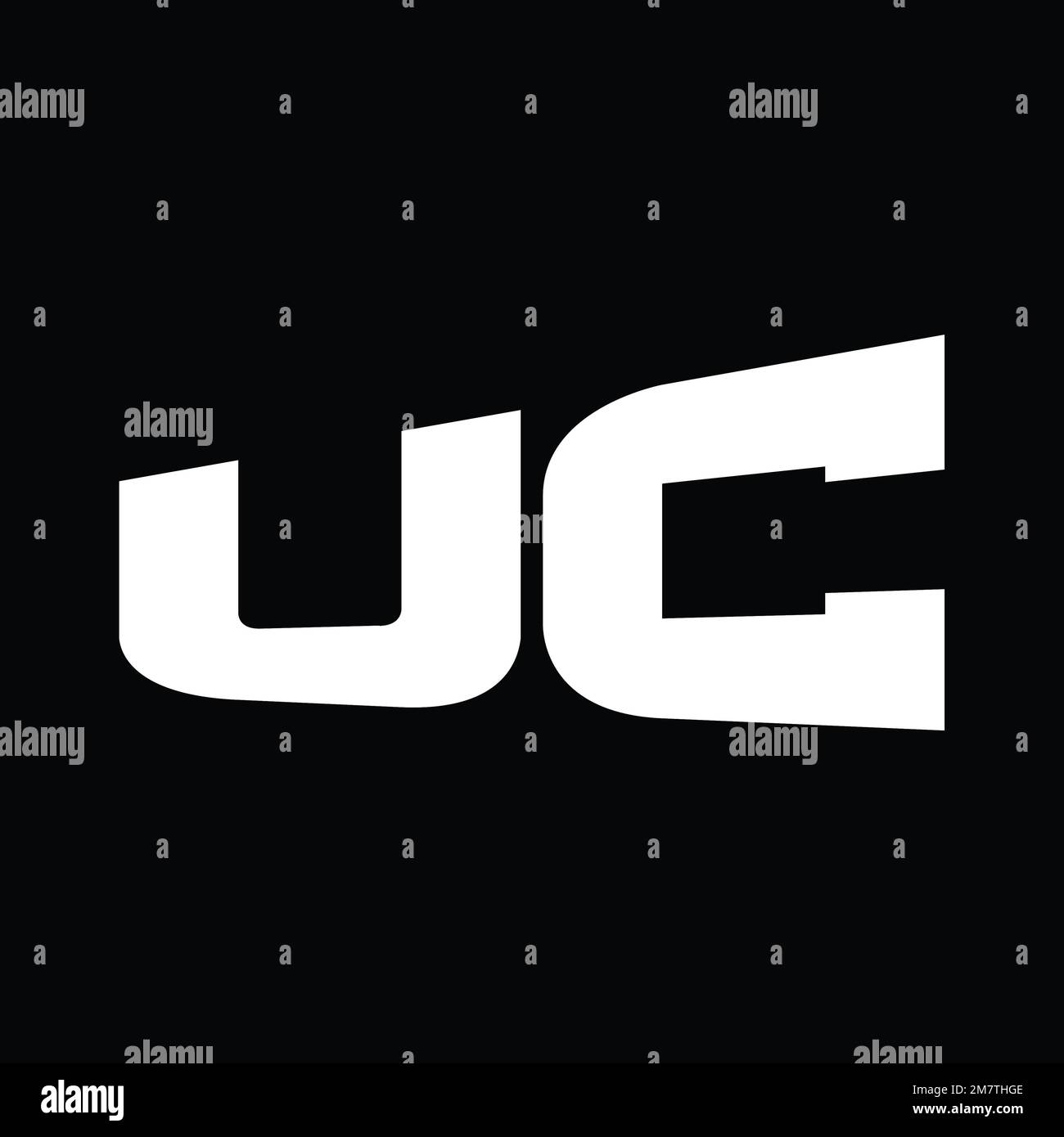 UC Logo monogram big alphabet vector images design template Stock Photo