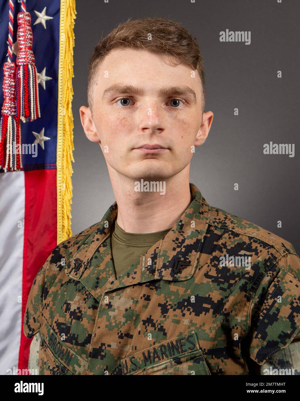 U s marine corps cpl brandon a brown administrative specialist with