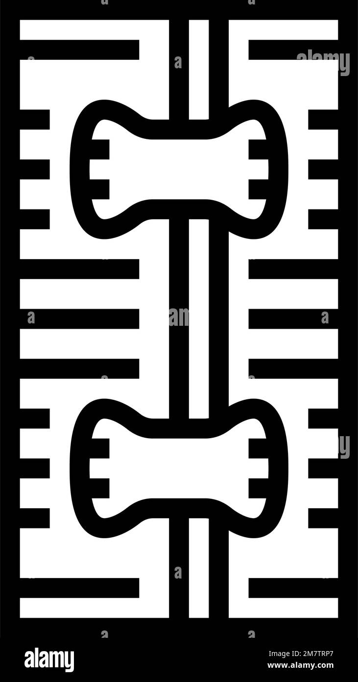 roller bandage first aid line icon vector illustration Stock Vector