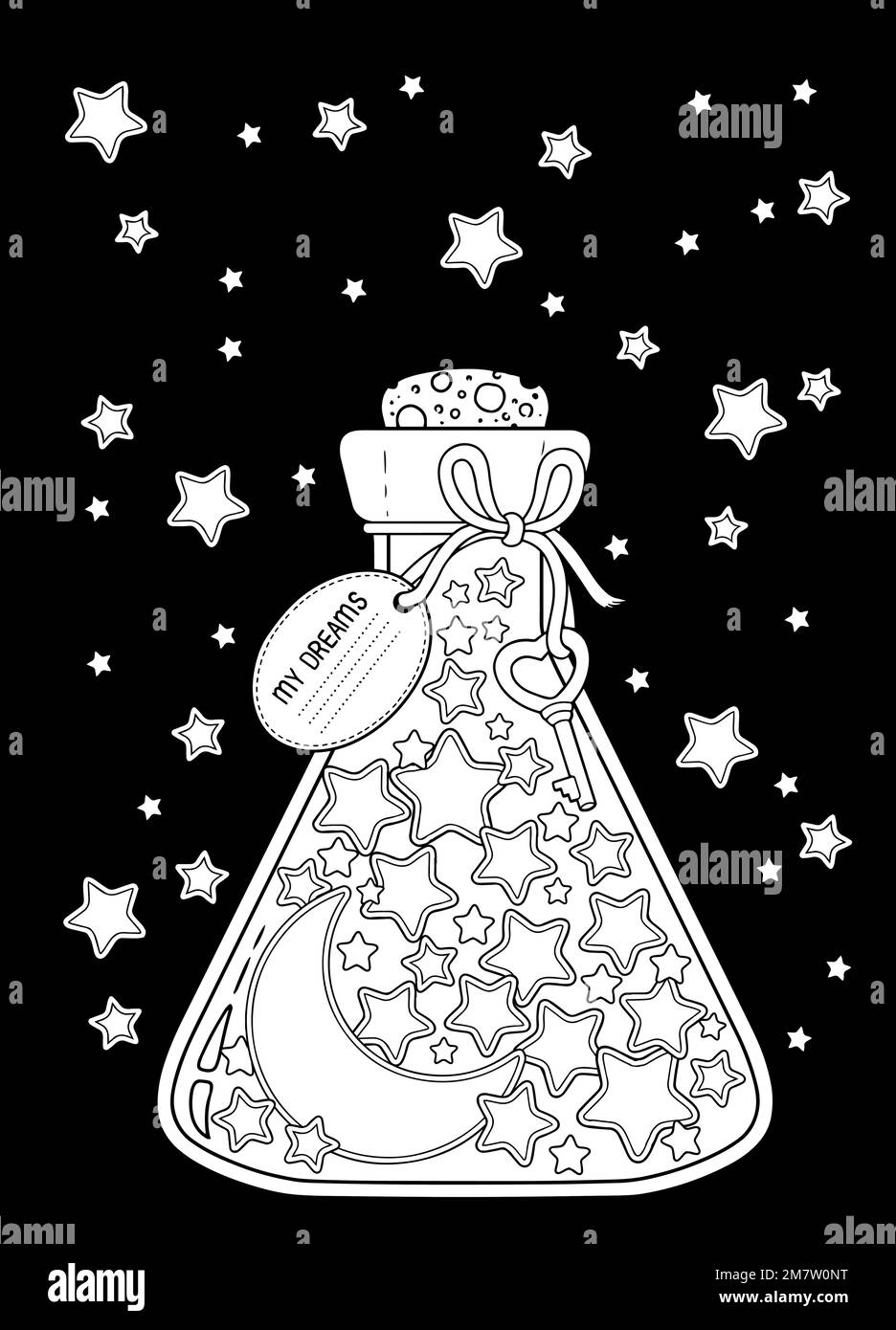 Illustration of a wish jar with stars and moon, representing hopes surrounding the shadow's edge jackie chan release date