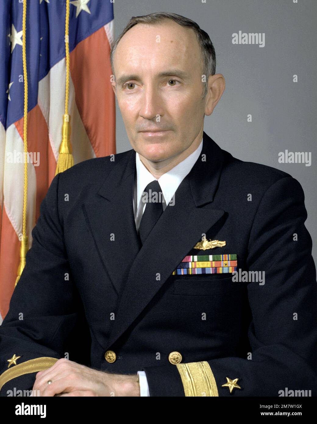 CMDR Richard C. Ustick, USN (uncovered). Country: Unknown Stock Photo