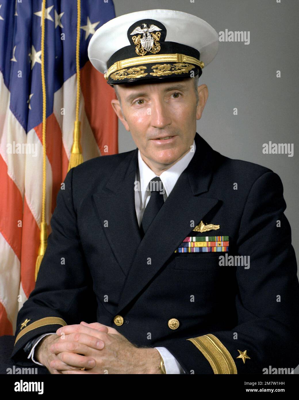 CMDR Richard C. Ustick, USN (covered). Country: Unknown Stock Photo