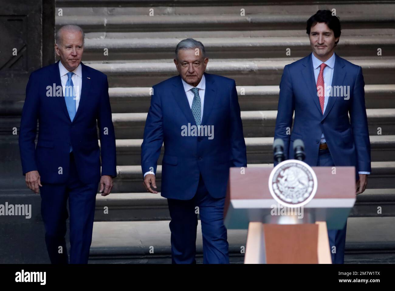 Mexico city mexico 10th jan 2023 the presidents of mexico andres