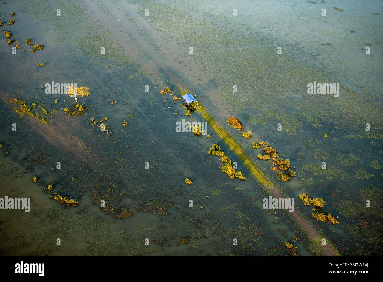 Aerial photography Cambodia Stock Photo
