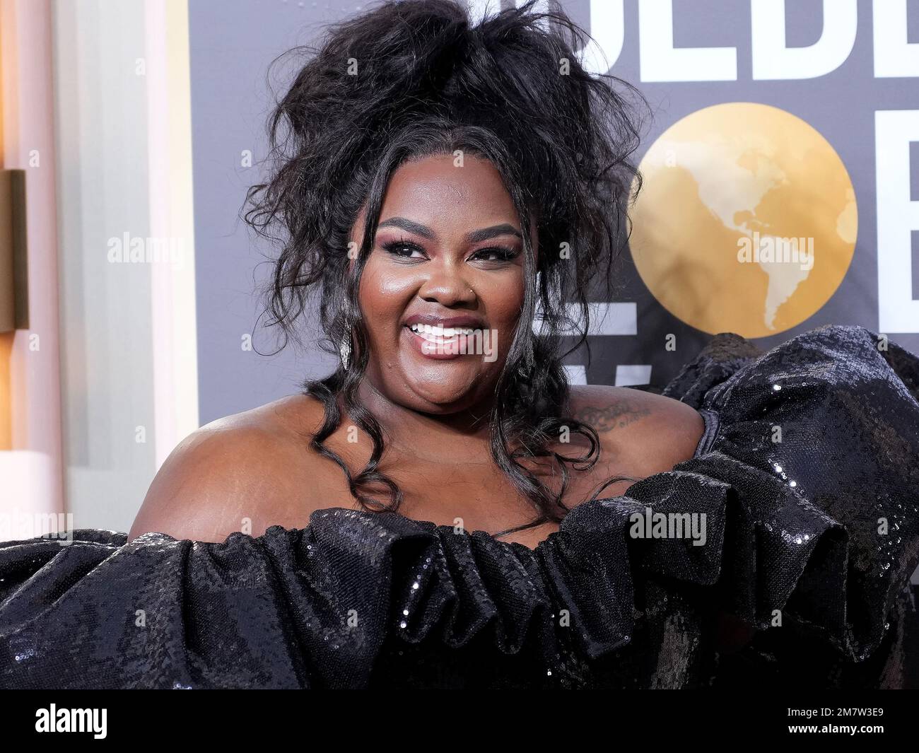 Los Angeles, USA. 10th Jan, 2023. Nicole Byer arrives at the 80th Annual Golden Globe Awards