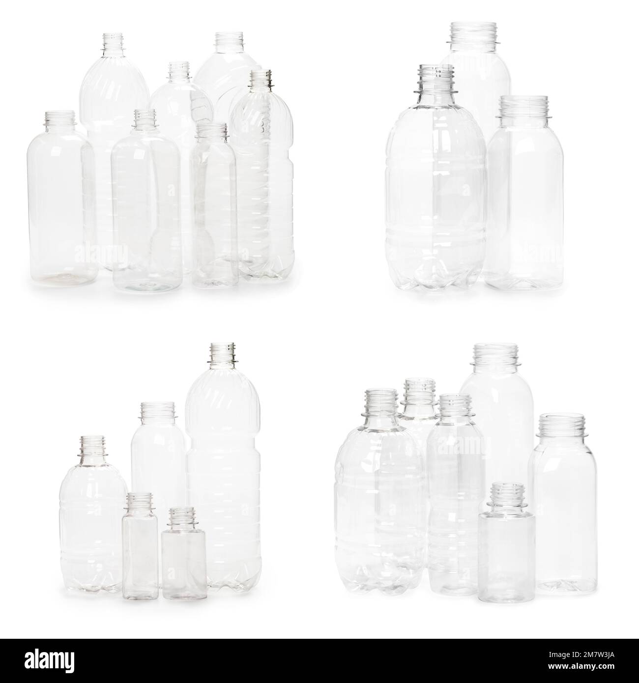 selection of quality photo collage of many different empty plastic ...