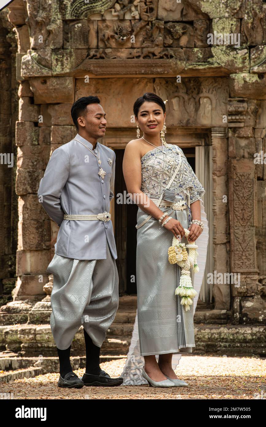 Chau Say Tevado temple - Wedding Photography Stock Photo