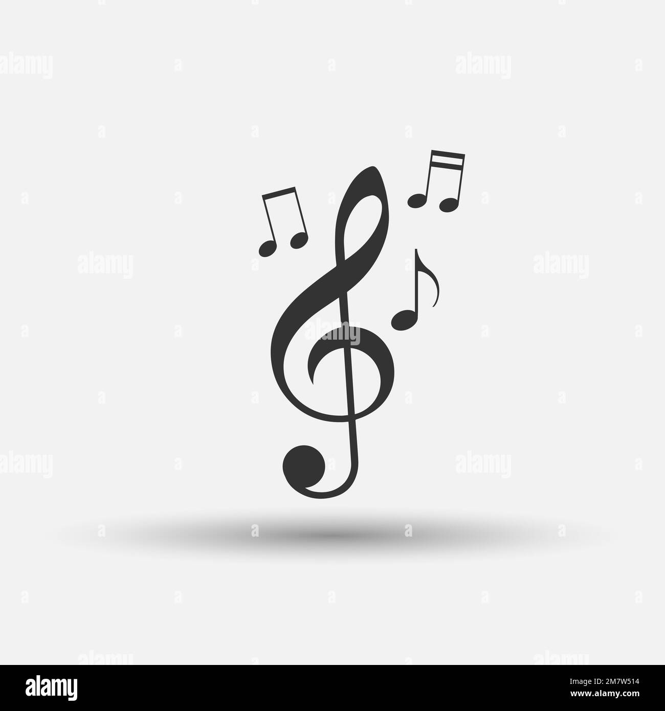 Pictograph of music note. Note icon. Vector illustration Stock Vector ...