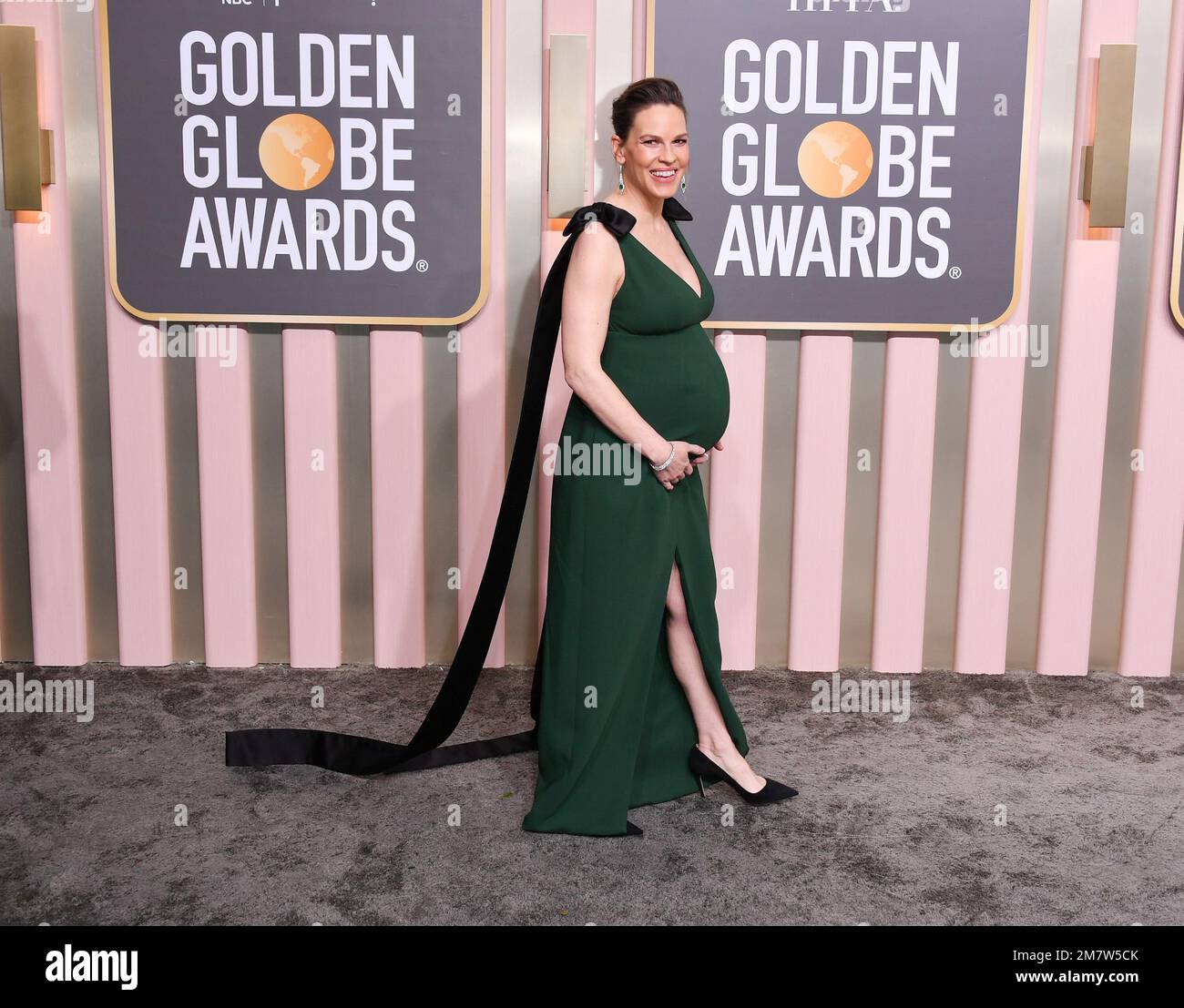 Hilary Swank attends the 80th Annual Golden Globe Awards, Arrivals held at  The Beverly Hilton in Los Angeles on Jan 10, 2023. THE CANADIAN  PRESS/George Pimentel Stock Photo - Alamy