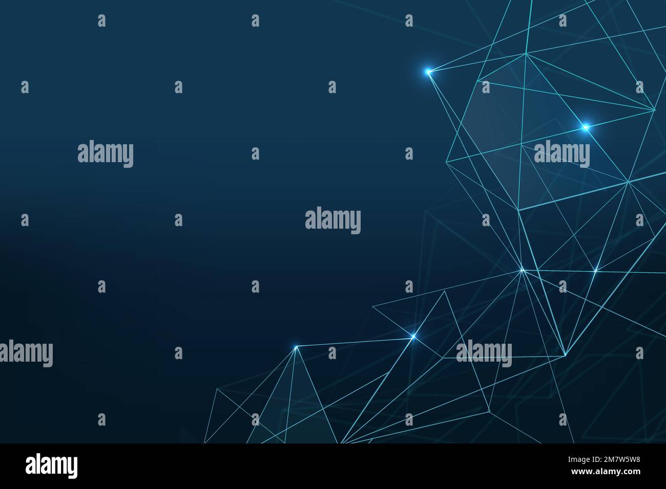 Abstract dark blue vector futuristic digital grid background Stock ...