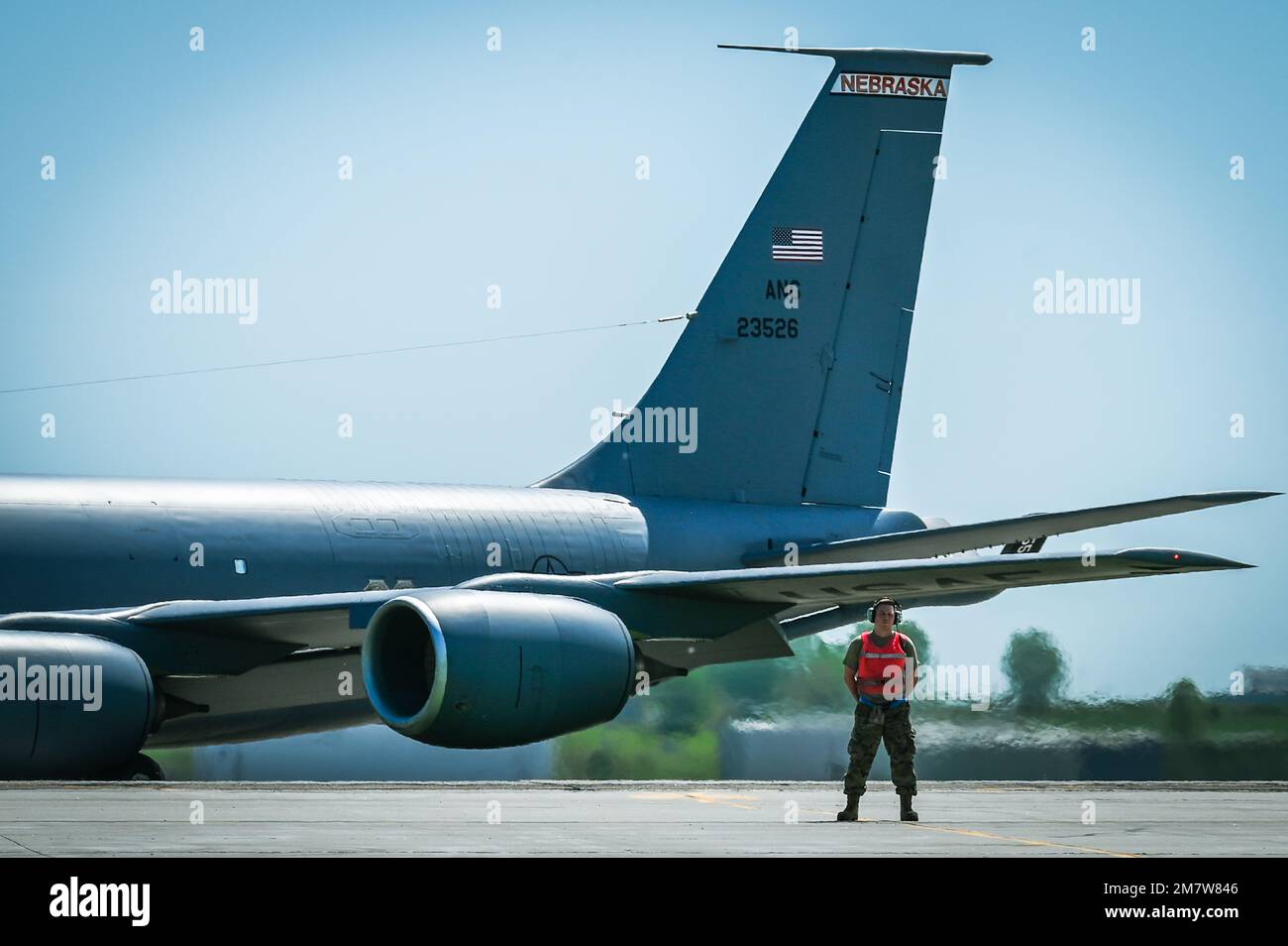 The 155th Air Refueling Wing exercised an Alert Aircraft Repositioning