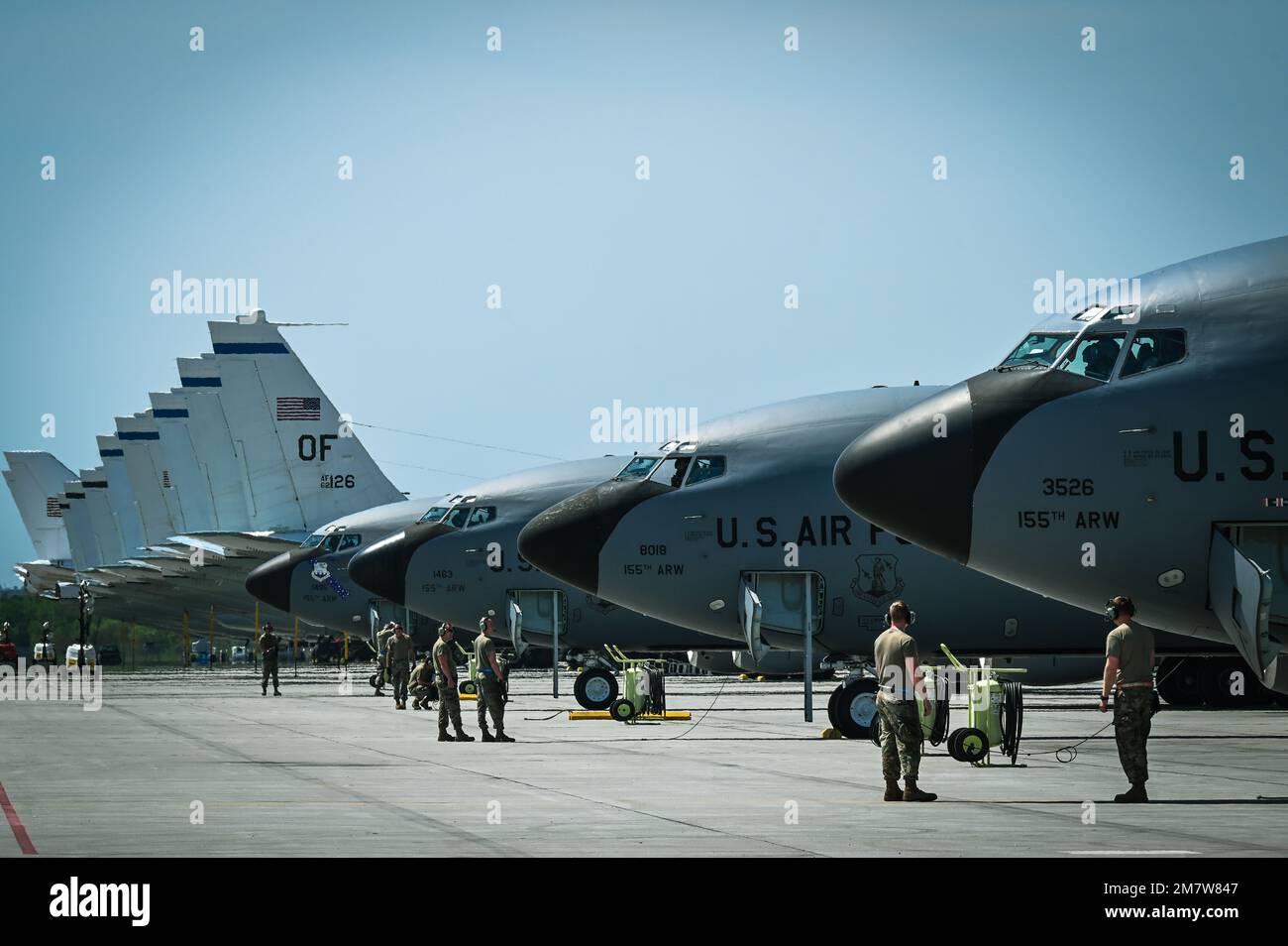 The 155th Air Refueling Wing exercised an Alert Aircraft Repositioning