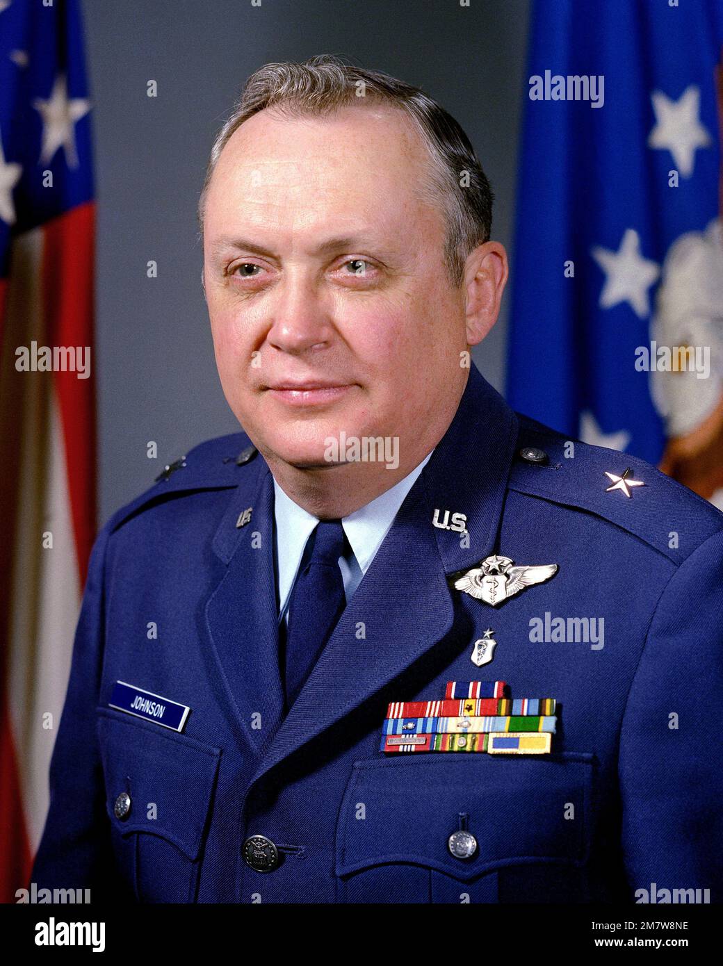 BGEN William H. Johnson, USAF (uncovered). Country: Unknown Stock Photo