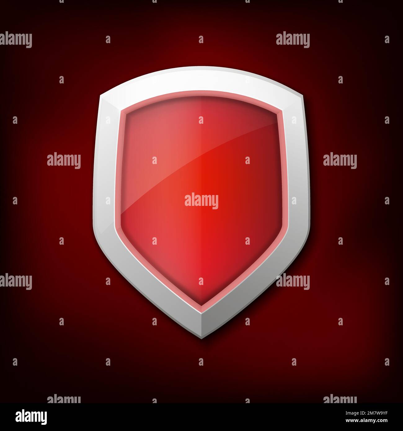 Protection shield concept with banner. Symbol of protection and ...