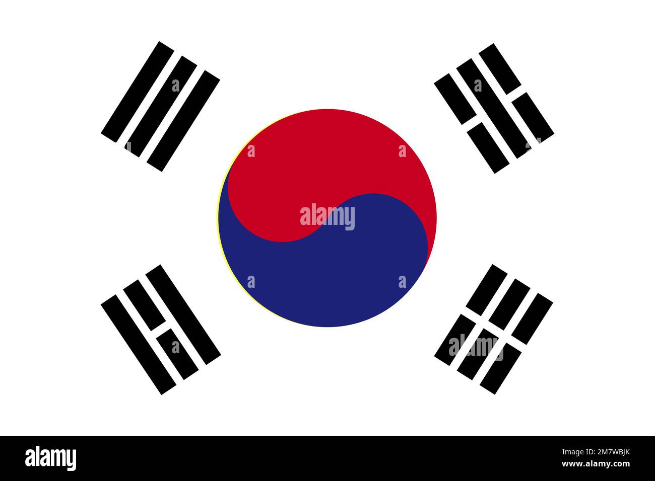 South Korea Flag. Vector illustration Stock Vector Image & Art - Alamy