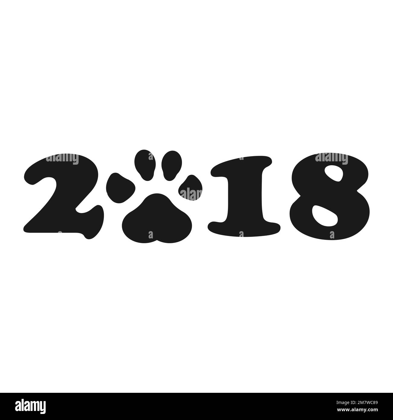 chinese-calendar-for-the-new-year-of-dog-2018-paw-print-vector