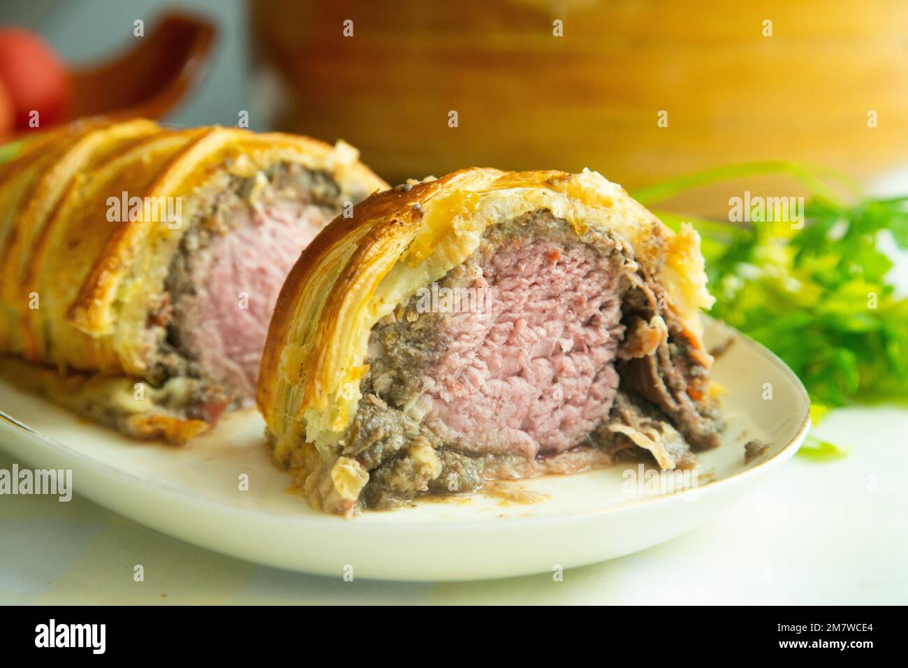 Beef Wellington is a steak dish of English origin, made from sirloin