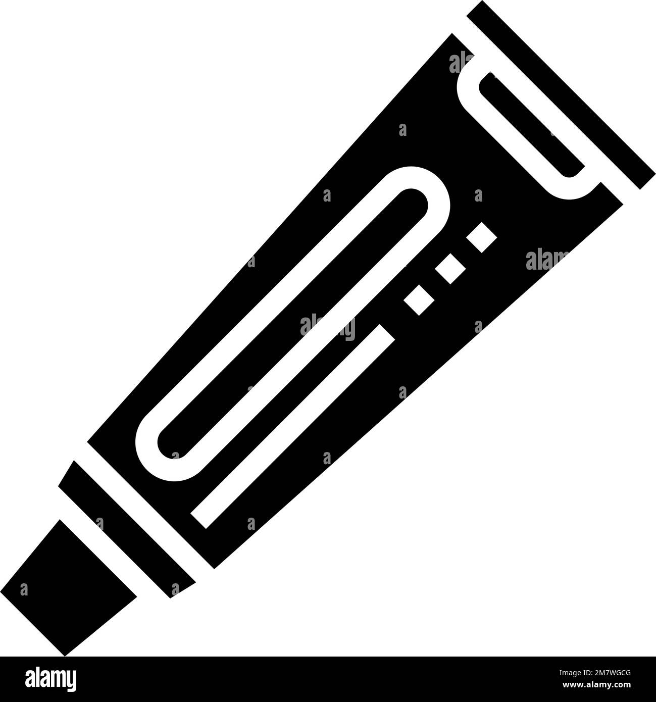 antibiotic ointment glyph icon vector illustration Stock Vector Image