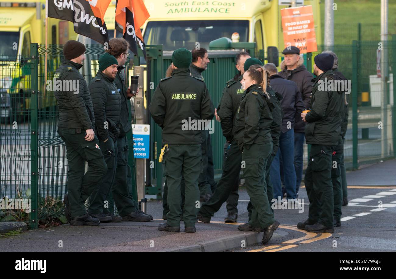 Polgate Ambulance base, Polegate, East Sussex, UK. 11th Jan, 2023 ...