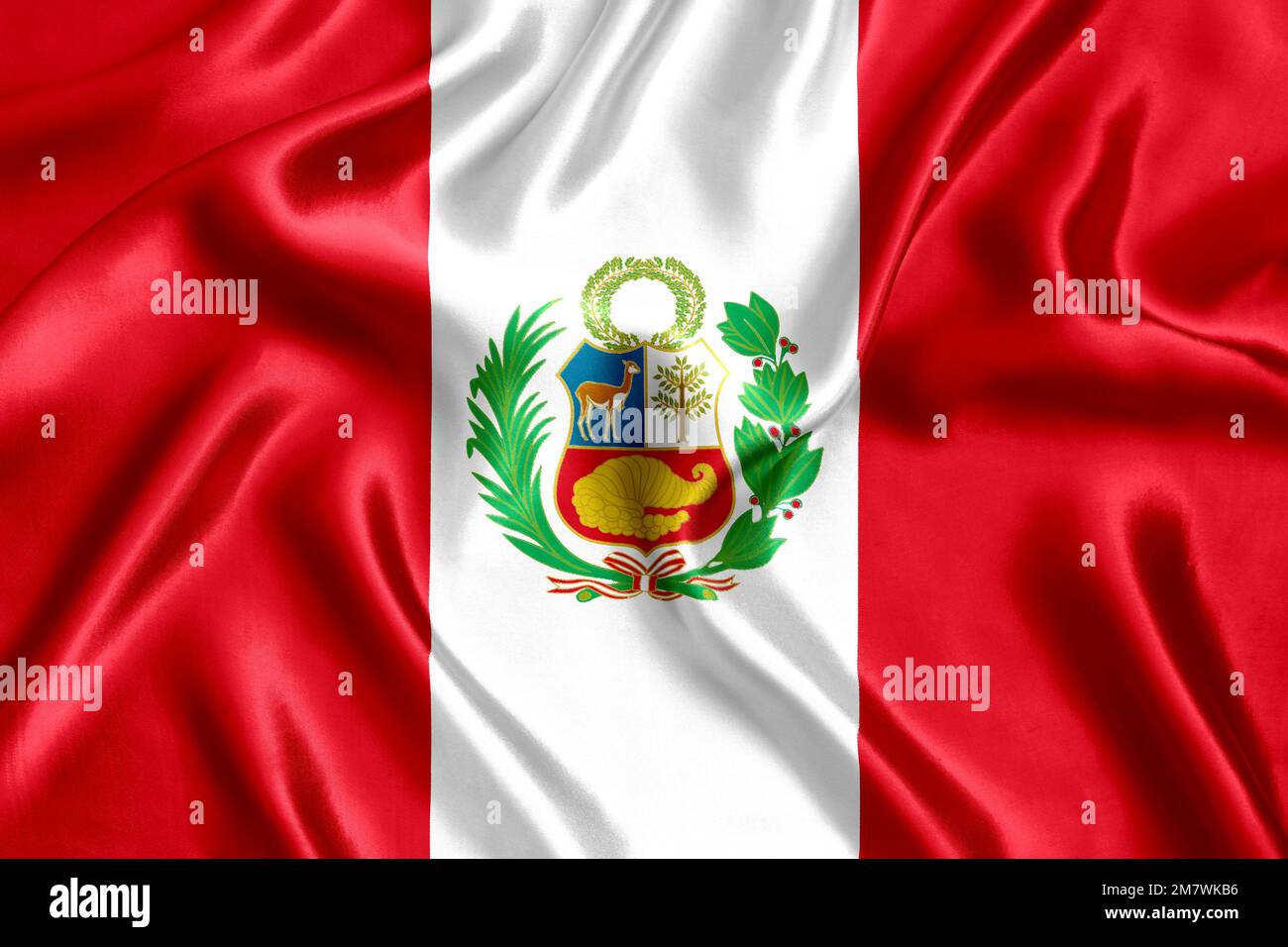 Peru National Flag Silk Hi res Stock Photography And Images Alamy
