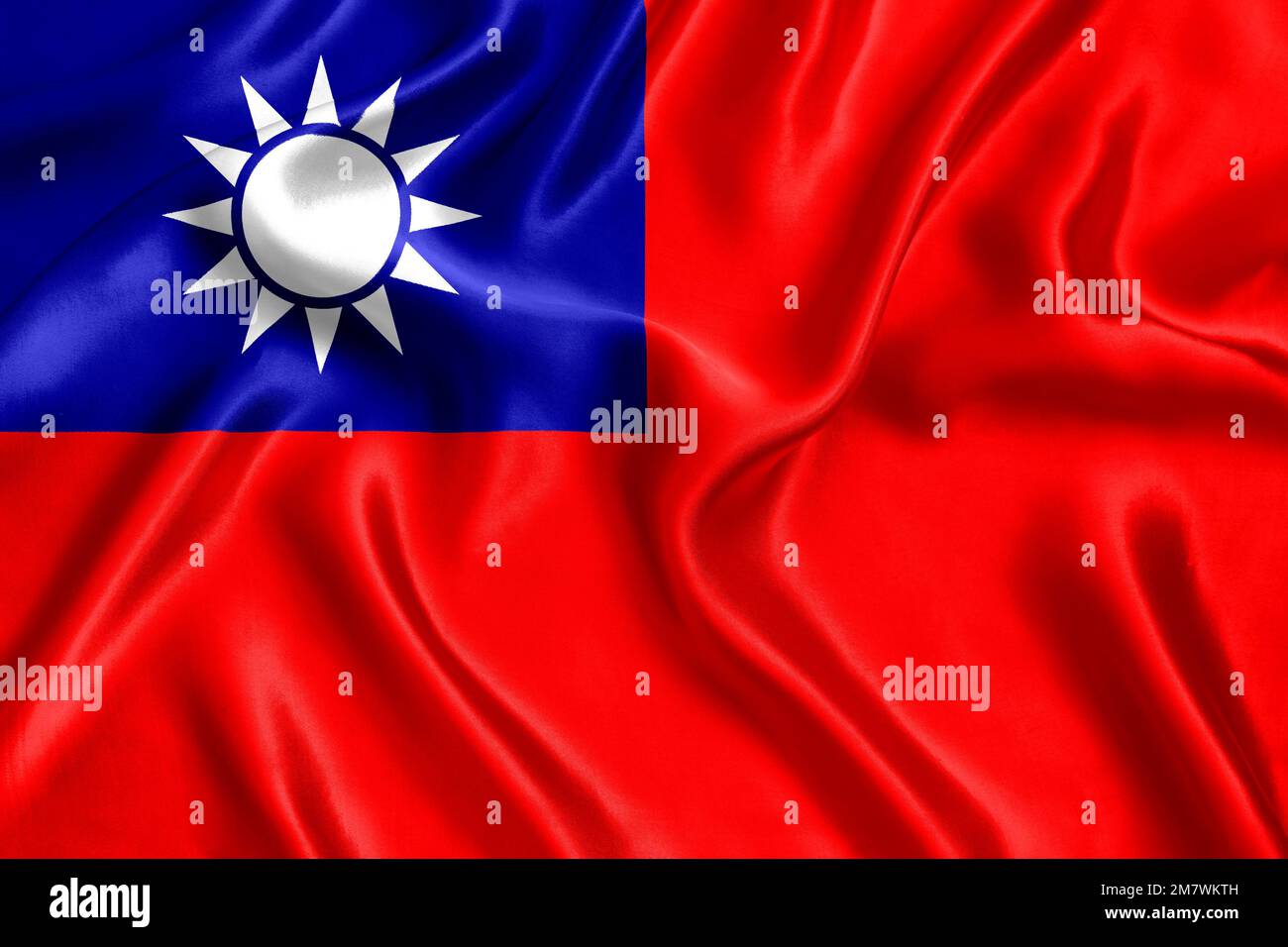 Flag of Taiwan Stock Photo Alamy